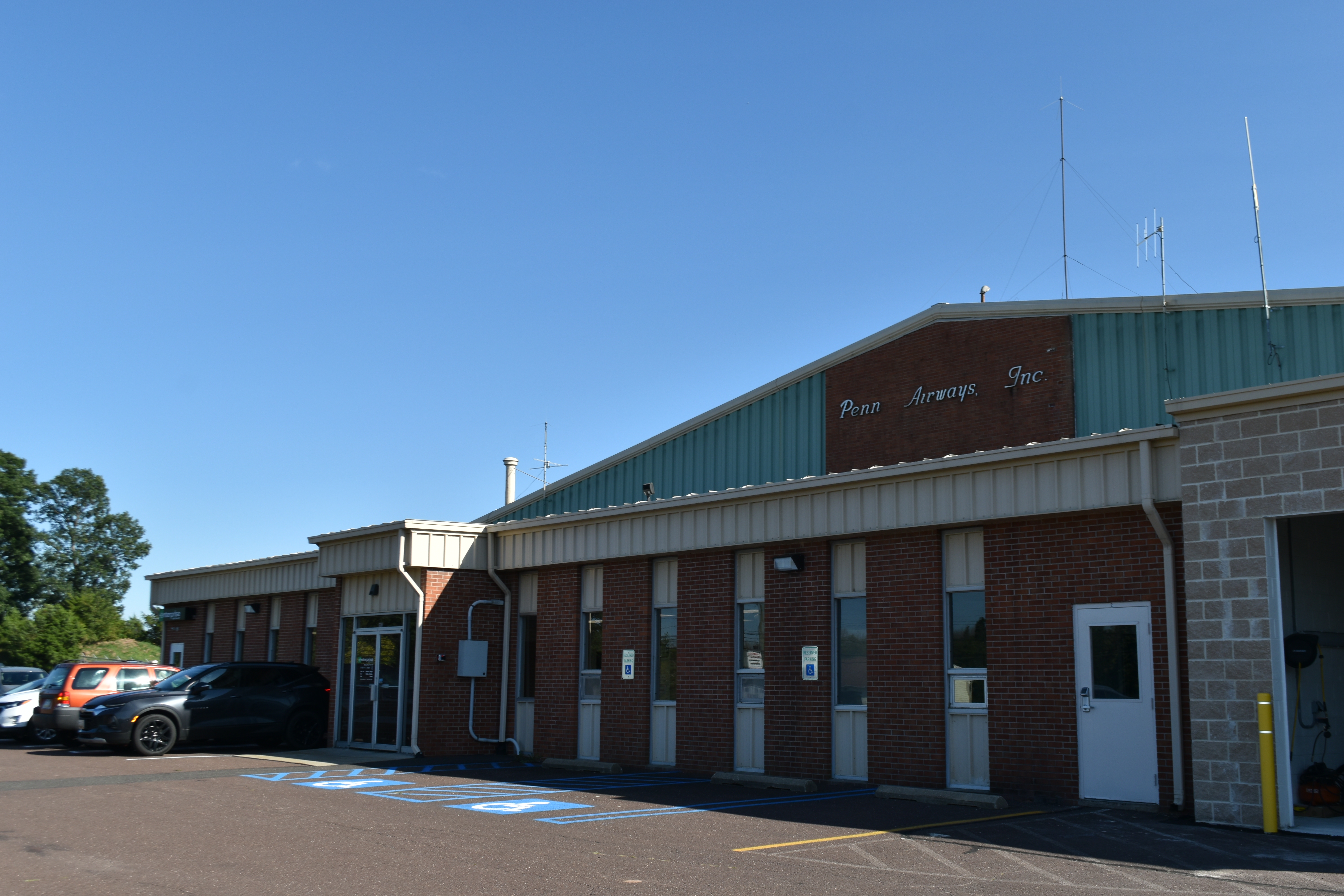 Inside the welcoming front office and pilot reception desk at Pitcairn Aviation